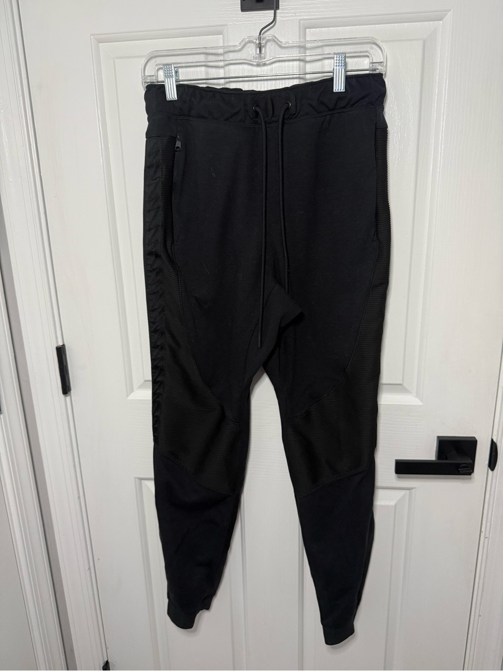 Men's Black Jogger Pants with Drawstring Waist - Zion